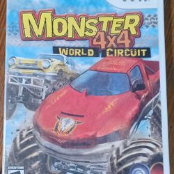 Wii Monster 4 X 4 World Circut Racing Trucks Mud Stunt  