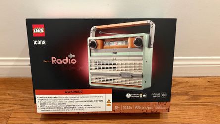LEGO Icons Retro Radio 10334 Brand New Factory Sealed 906pcs