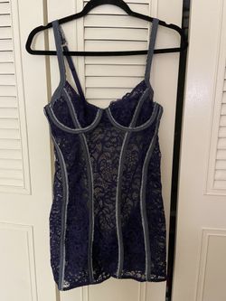 Savage X Fenty Navy & Denim Slip 