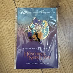 D23 Exclusive Clopin Pin The Hunchback of Notre Dame 25th Anniversary LE 1750