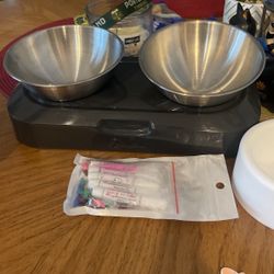 Cat Bowls And Cat Nail Covers 