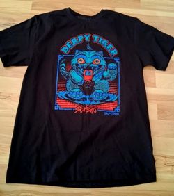 NEW Derpy Blue Tiger from Kpop Demon Hunters Saja Boys T-Shirt collection size Medium unisex (for men or women) material cotton,  can fit size Small a