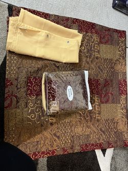 2 Galleria Red Shower Curtains - Excellent Condition + Brand New Liners