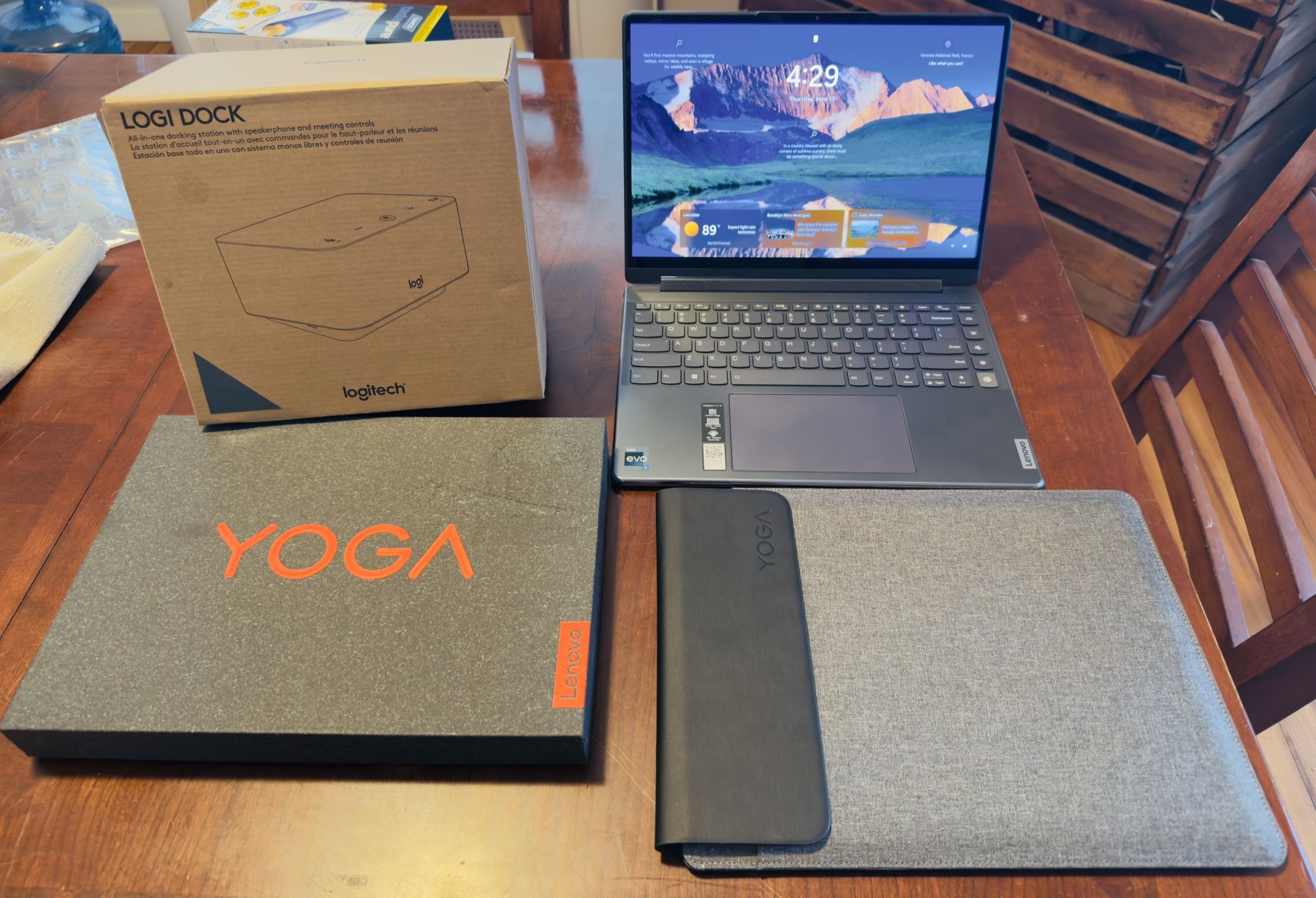 Lenovo Yoga 9i OLED With Logitech Teams Dock