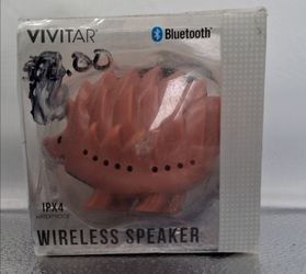 Vivitar Bluetooth Wireless Speaker – Pink Hedgehog – IPX4 Waterproof