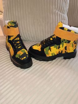 Camouflage Women Ankle Boots