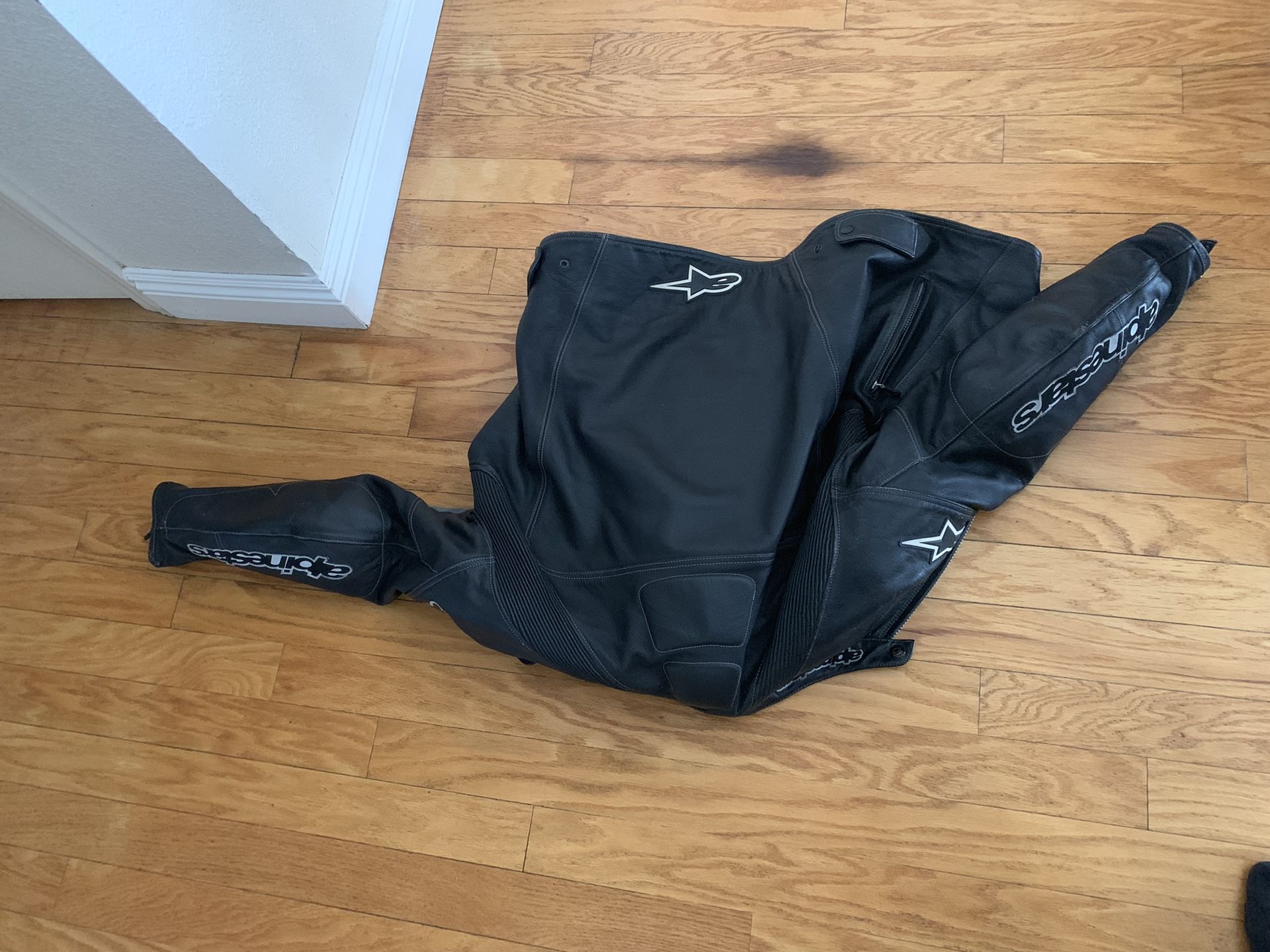 Leather alpine star jacket