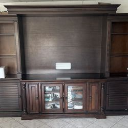 Wooden Entertainment Center 