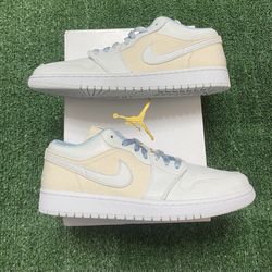 DS Jordan 1 Low SE Canvas Iris Whisper Sail size 12W 10.5M