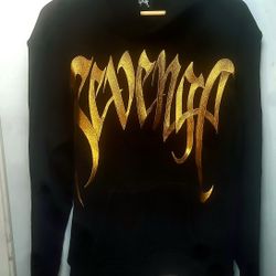 Revenge Black Hooded Sweatshirt Size MEDIUM