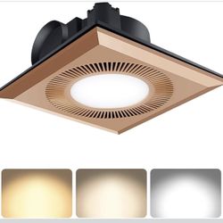 Bathroom Exhaust Fan with LED Light, Quiet Ventilation Bath Fan Combo for Ceiling,Vent Fans 374 CFM Adjustable Light 3000K/4000K/6500K for Laundry Sho