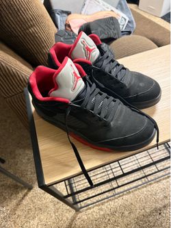 Jordan 5 black and red