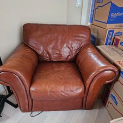 Leather Single Sofa For Free