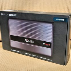 Aunex Power Amplifier 2400 Watts Mono Subwoofer Amp With Bass Knob AP1200.1D 🚨 Payment Options Available 🚨 No Credit Needed 🚨 