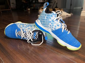 Size 2Y Nike LeBron 17 PS Photo Blue