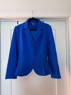 Royal Blue Women’s Blazer | Size XL