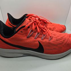 Nike Zoom Pegasus 36 Running Shoes Men's 11.5 Sneakers Orange Red AQ2203-600