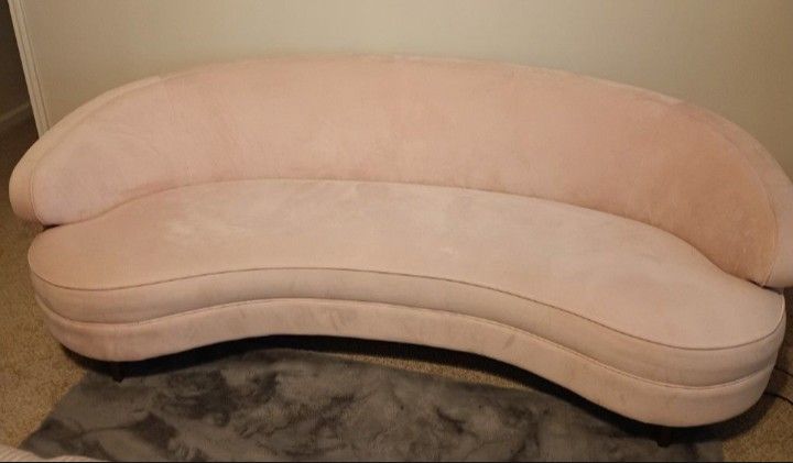 Beautiful Modern Luxury Statement Sofa-Soft Pink