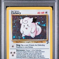 CLEFAIRY BASE SET 2 HOLO #6 2000 POKEMON PSA 4