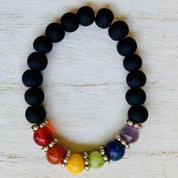 Chakra bracelet handmade.
