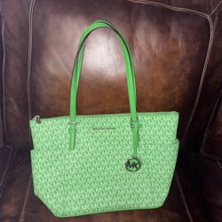 Michael Kors Tote / Purse Green 
