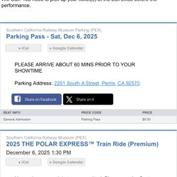 2025 The Polar Express Train Ride - Perris, CA