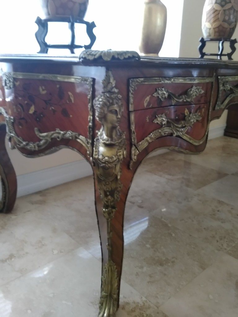 Desk, Mirror Antique Furniture