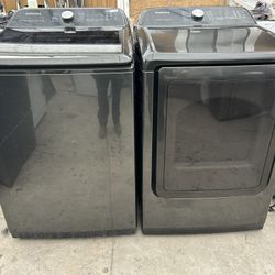 SAMSUNG.  WASHER AND GAS DRYER 