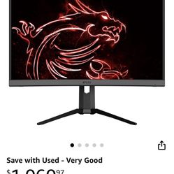 MSI Optix MAG272CRX – SUPER RARE 27” Curved 240Hz Esports Monitor – Perfect Condition