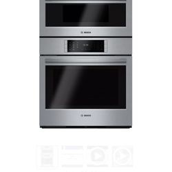 Bosch Benchmark Series Double Wall Oven – 30” Stainless Steel – Model HBLP752UC 