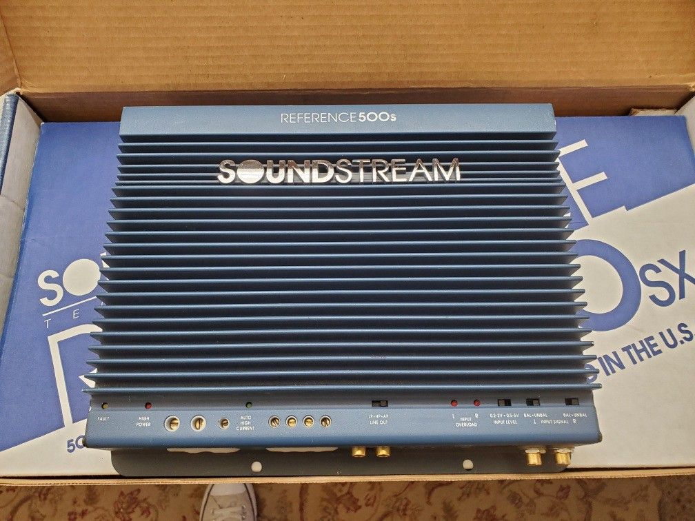 Old School Soundstream Reference 500s Car Stereo Amplifier 