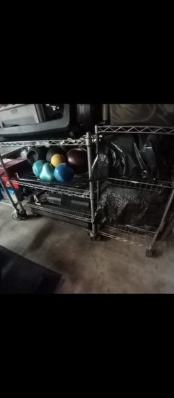 $85 For Both Metal Shelves