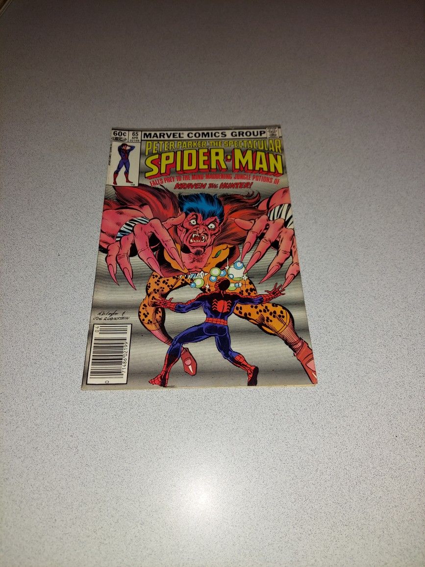 VINTAGE 1982 PETER PARKER THE SPECTACULAR SPIDER-MAN #65 COMIC