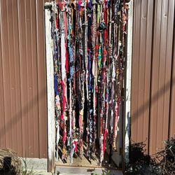 100 Strands Boho Rag Tied Curtains 
