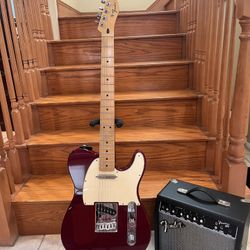 Fender MIM Telecaster (Mint) W/ Fender Amp 