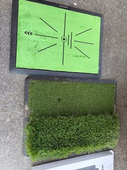 Golf swinging mats
