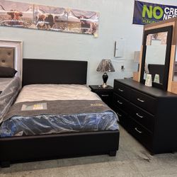 🔥Hot Deal🔥Brand New Queen Bed Frame, Dresser, Mirror And Nightstand $499, Finance Available, Delivery Available 