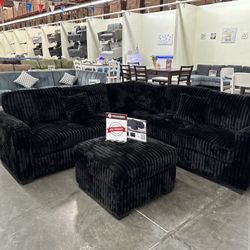 New Black Sectional Sofa