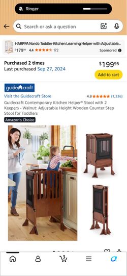 Two kid towers to help in kitchen