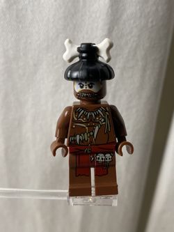 Lego Minifigure poc009 Cannibal 2 White Face Paint 2011 Pirates Of The Caribbean (Rare Collectors Item!)