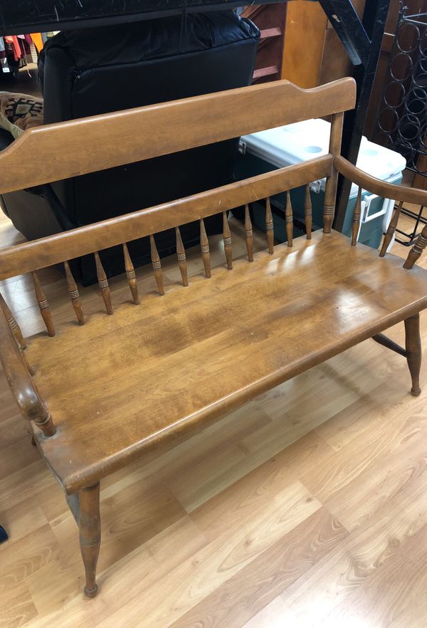 Ethan Allen Heirloom Deacon S Bench Maple 10 6025 For Sale In