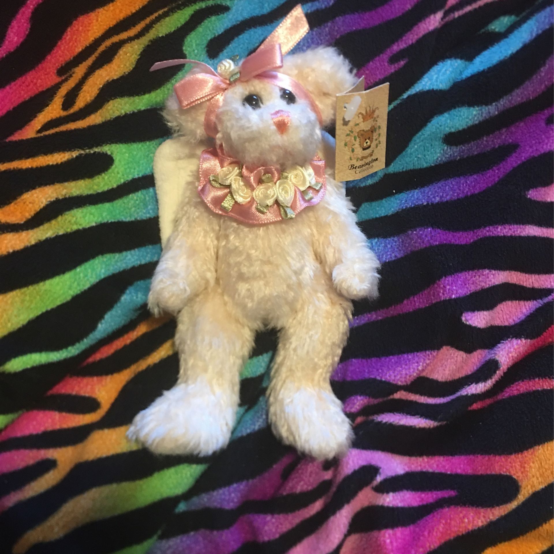 Charity Jr angel Bear Ornament Bearington Collection