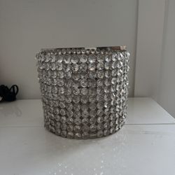 (2) Z Gallerie Bling Crystal Wall Candle Sconces
