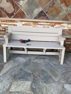 outdoor Convert-a-Bench 2-in-1 Outdoor Bench & Folding Picnic Table