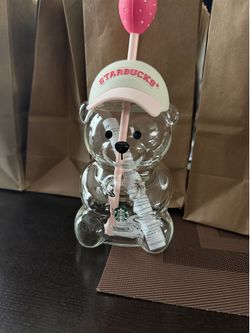 Starbucks pink strawberry Bear Cup