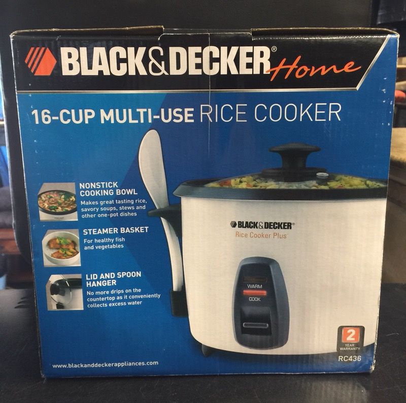 Black & Decker Home 16 Cup Multi-use Rice Cooker