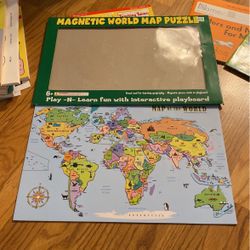 Magnetic World Map Puzzle
