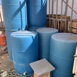 Plastic 55 Gallon Barrels 