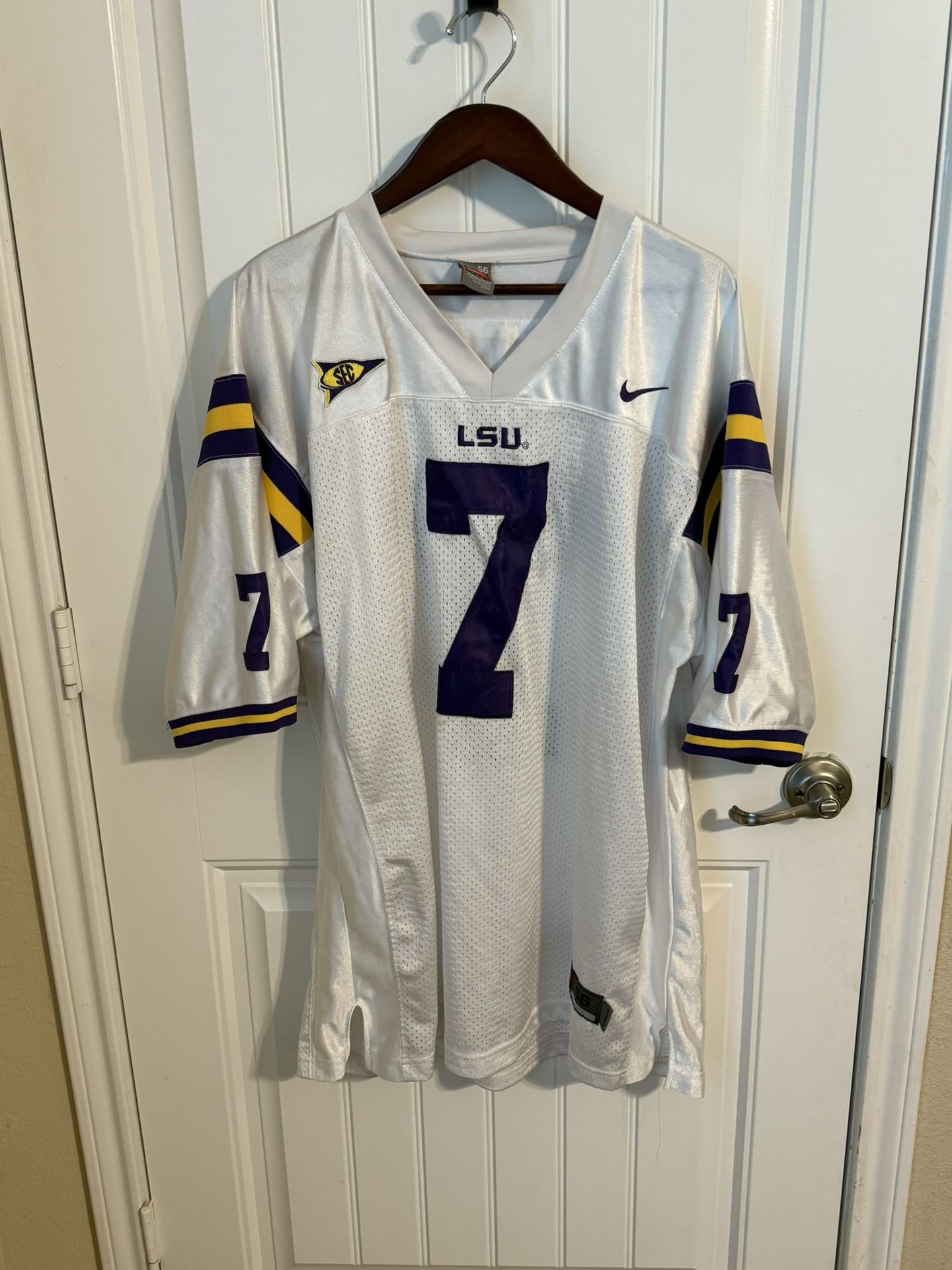 LSU Tigers Tyrann Mathieu Jersey Mens Team Nike #7 NCAA Size XXXL (56)