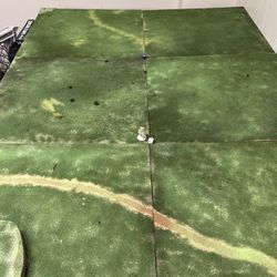 Wargaming Board With Dice And Paints